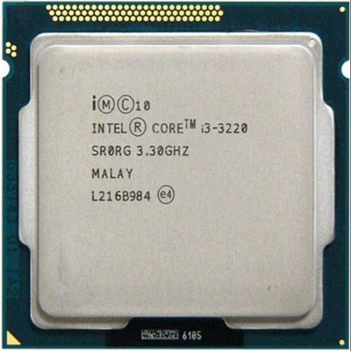 Bộ Vi Xử Lý CPU Intel Core I3-3220 (3.30GHz, 3M, 2 Cores 4 Threads, Socket LGA1155, Thế hệ 3) Tray chưa có Fan - Hàng Chính Hãng