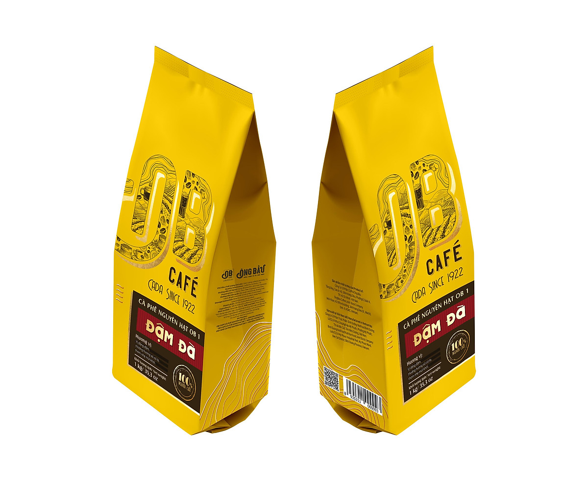 Cà Phê Đậm Đà Nguyên Hạt OB1- Túi 1kg