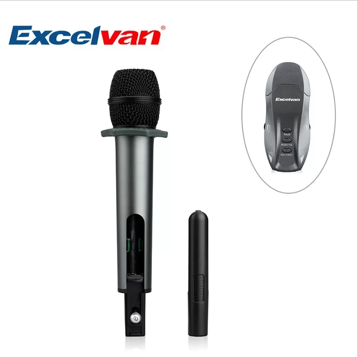 Mic Karaoke không dây Excelvan K18V Micro Karaoke sân khấu