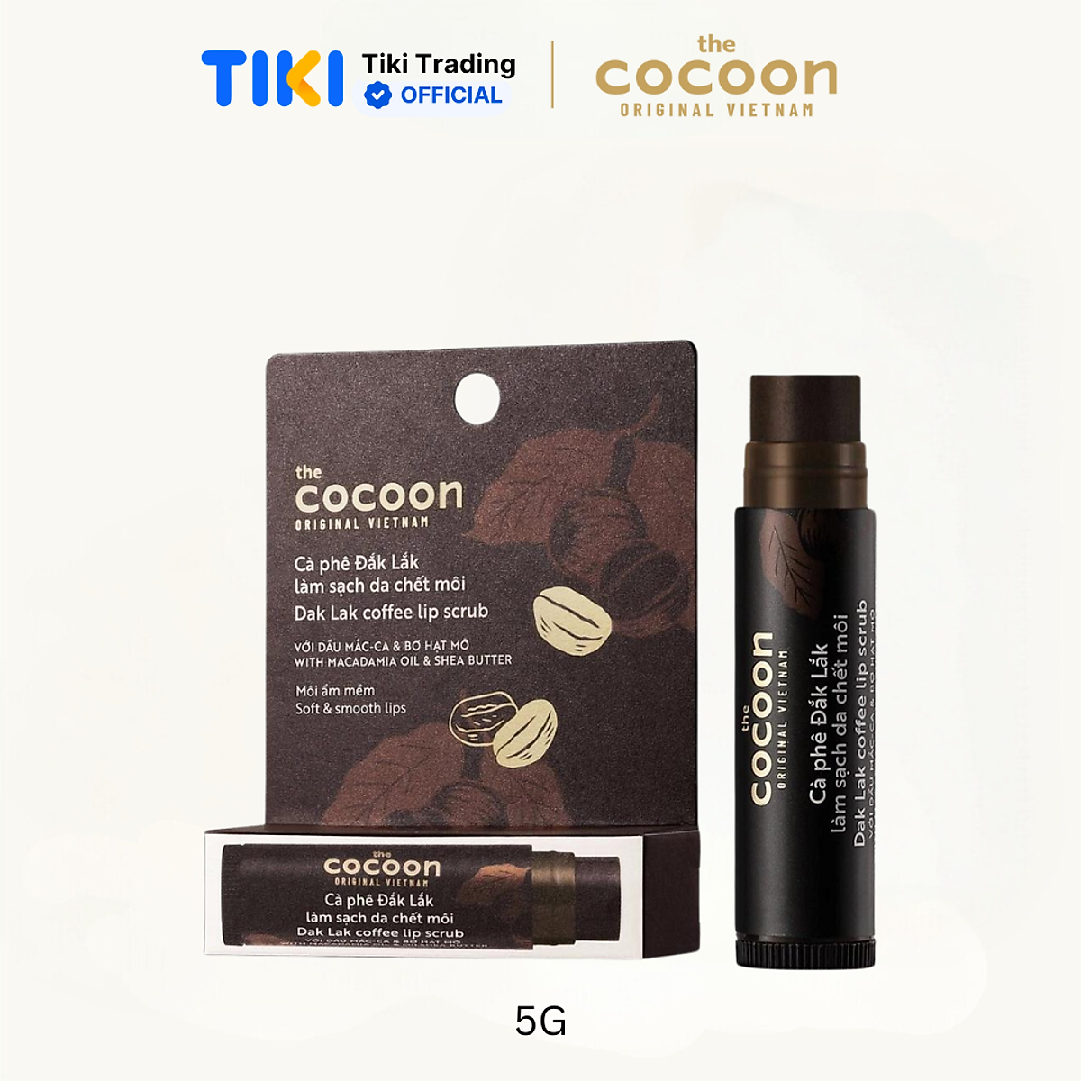 Cà Phê Đăk Lăk Làm Sạch Da Chết Môi Cocoon 5g