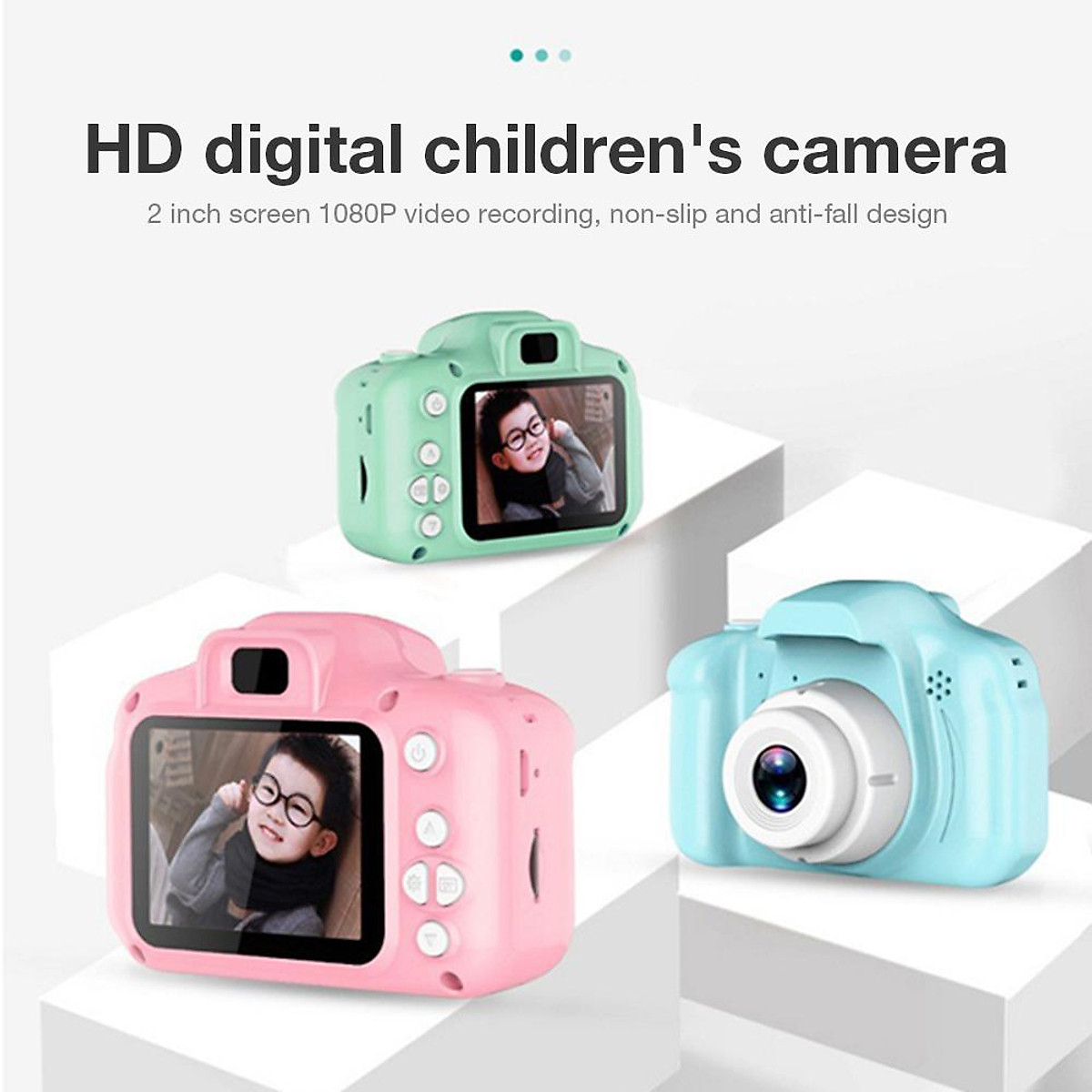 Mua Hd Digital Camera 2 Inch Cartoon Mini Camera with 16G memory Card Children Birthday Gift Mua Hd Digital Camera 2 Inch Cartoon Mini Camera with 16G memory Card Children Birthday Gift