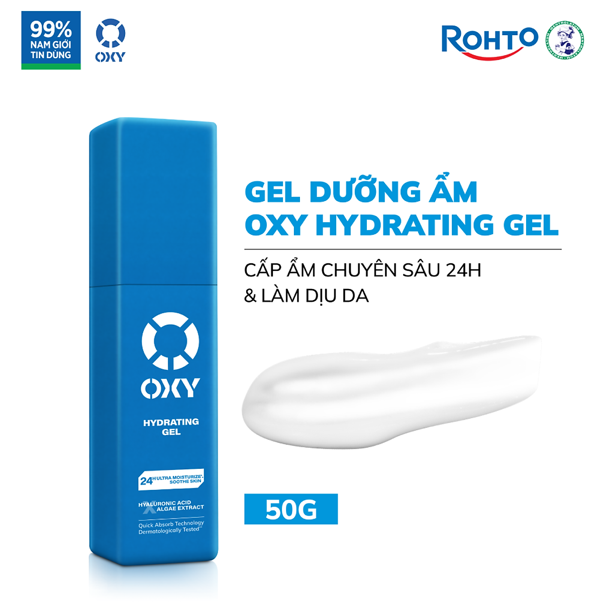 Kem dưỡng ẩm cho nam dạng gel Oxy Hydrating Gel 50g