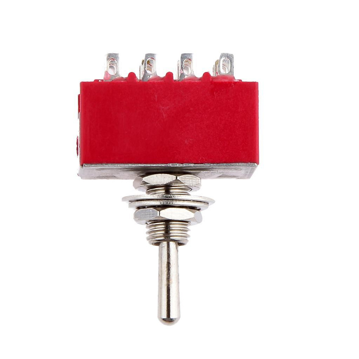 Miniature Rocker Toggle Switch 2 Position 12 Terminals On On Connector