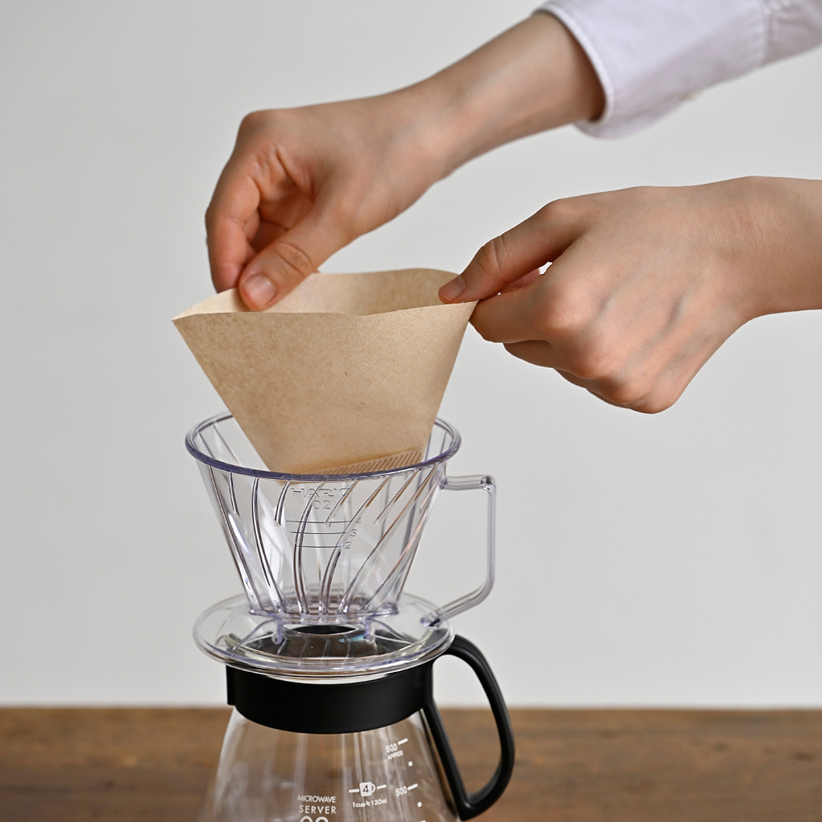 Giấy lọc cà phê Hario Pegasus 100 cái PEF-02-100M 2-4 cups, màu tự nhiên