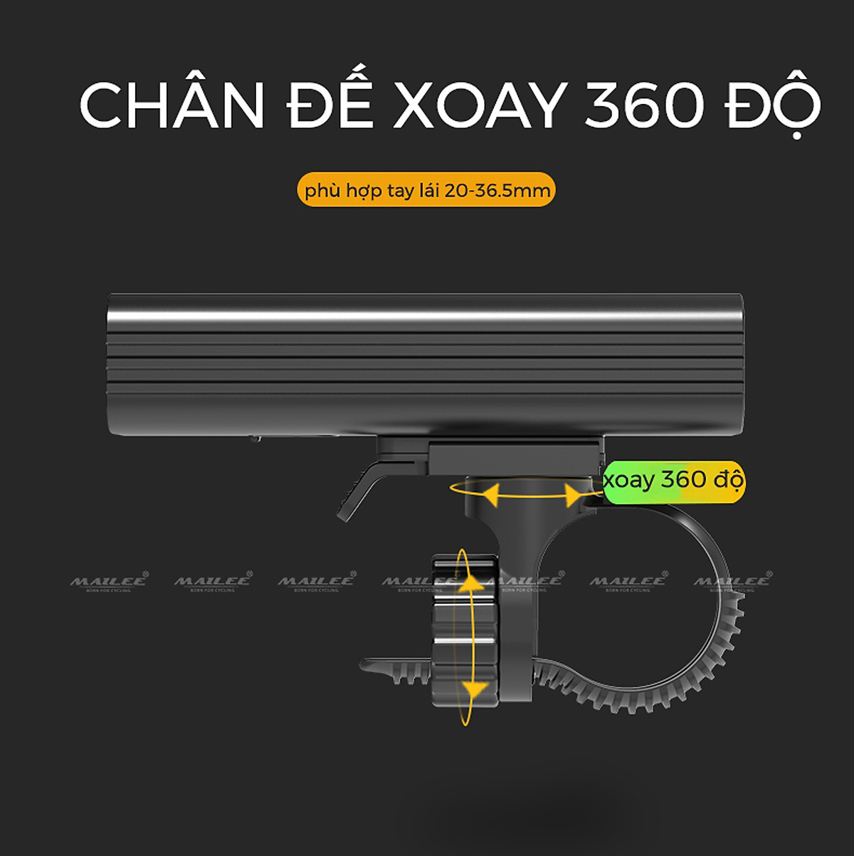Đèn Pha Xe Đạp Chiếu Sáng Cao Cấp Chống Nước BC30/FX4 Gắn Ghi-Đông Siêu Sáng Sạc Điện Type-C Có Đồng Hồ Hiển Thị Thời Gian Lượng Pin Có Hỗ trợ Sạc Khẩn Cấp - Mai Lee