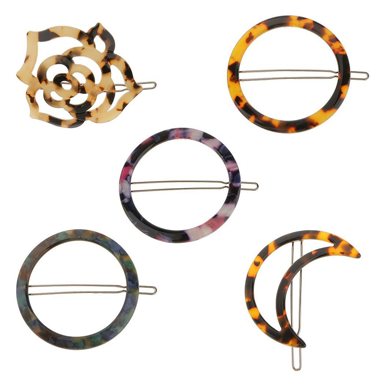 Novelty Hollow Circles Elastic Hair Tie Bands Ponytail Holders Leopard Print Novelty Hollow Circles Elastic Hair Tie Bands Ponytail Holders Leopard Print