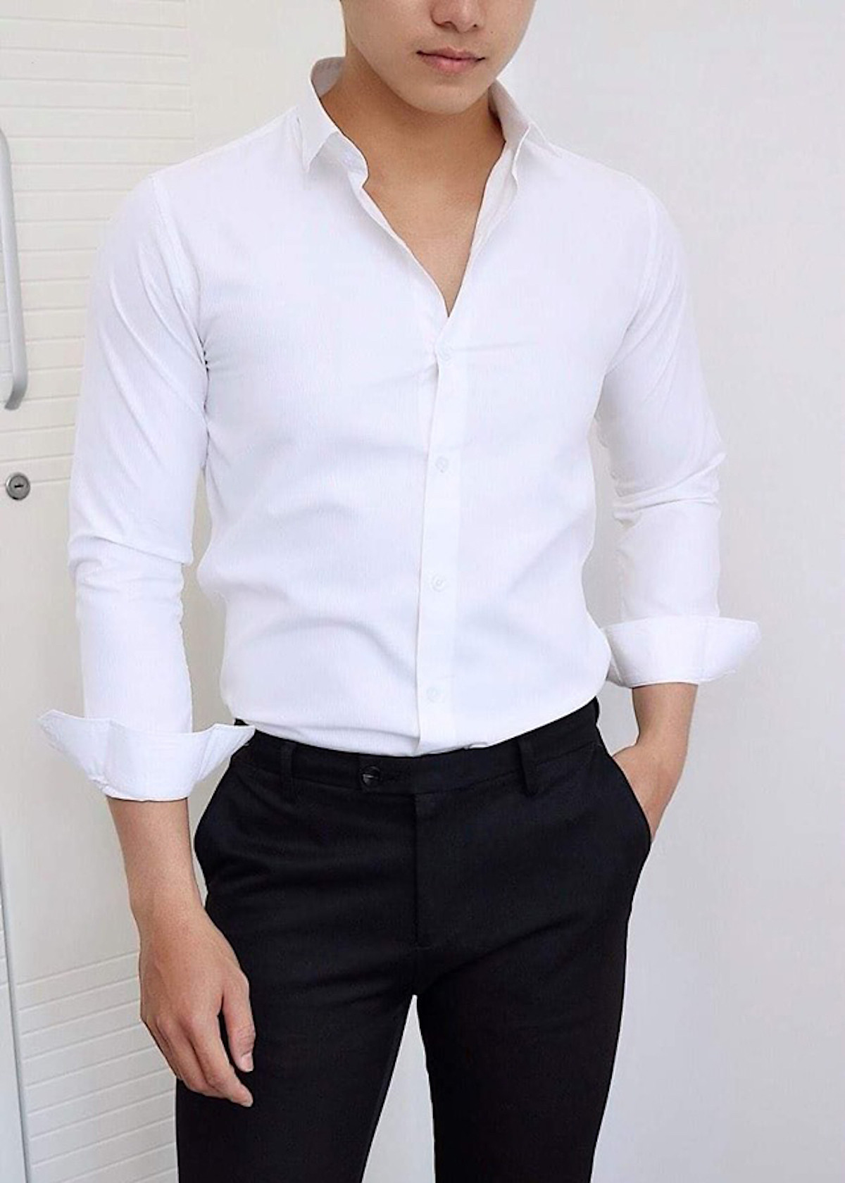 Áo sơ mi nam cộc tay xuất khẩu Polo Club trắng chấm bi Linh VNXK #48 Áo sơ mi nam cộc tay xuất khẩu Polo Club trắng chấm bi Linh VNXK