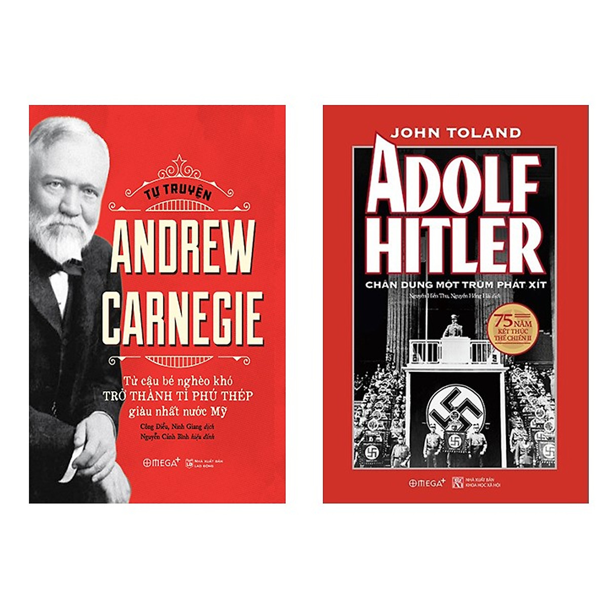 Combo Sách: Tự Truyện Andrew Carnegie + Adolf Hitler - Chân Dung Một Trùm Phát Xít (Bìa Cứng)