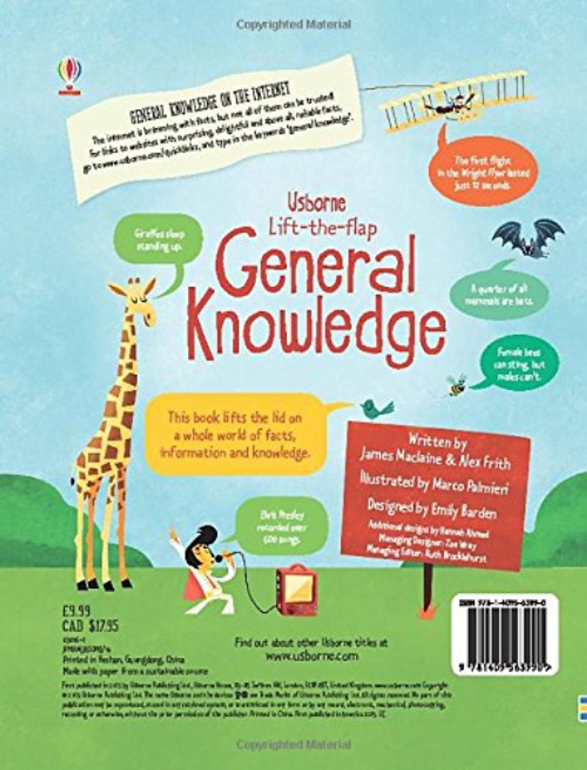 Sách tương tác tiếng Anh - Usborne Lift-the-flap General Knowledge