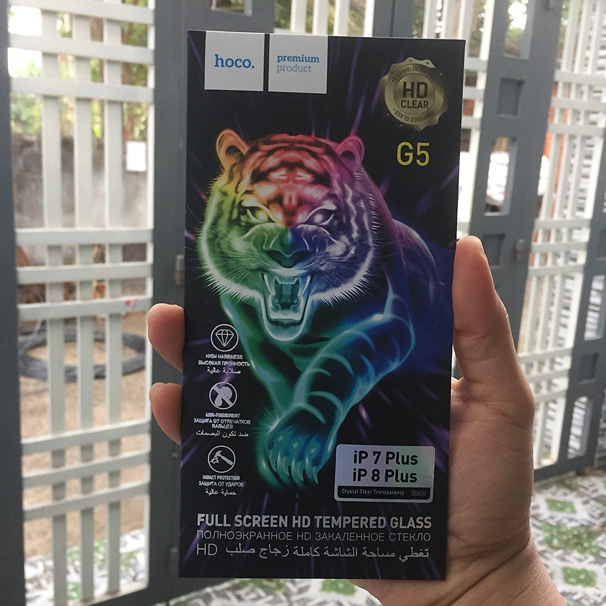 Kính cường lực full màn hình Hoco G5 cho iPhone 7Plus/ 8Plus - Hàng chính hãng