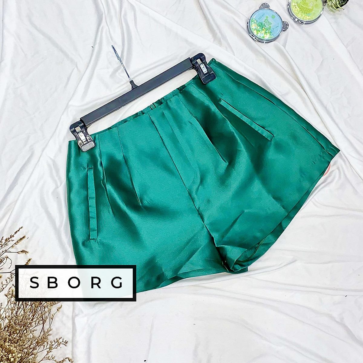 Quần short nữ SBORG quần nữ thời trang chất vải tapta cao cấp form quần thoải mái, kiểu dáng đáng yêu cute freesize dưới 55kg quà tặng vợ, thoải mái mặc đi chơi với bạn bè