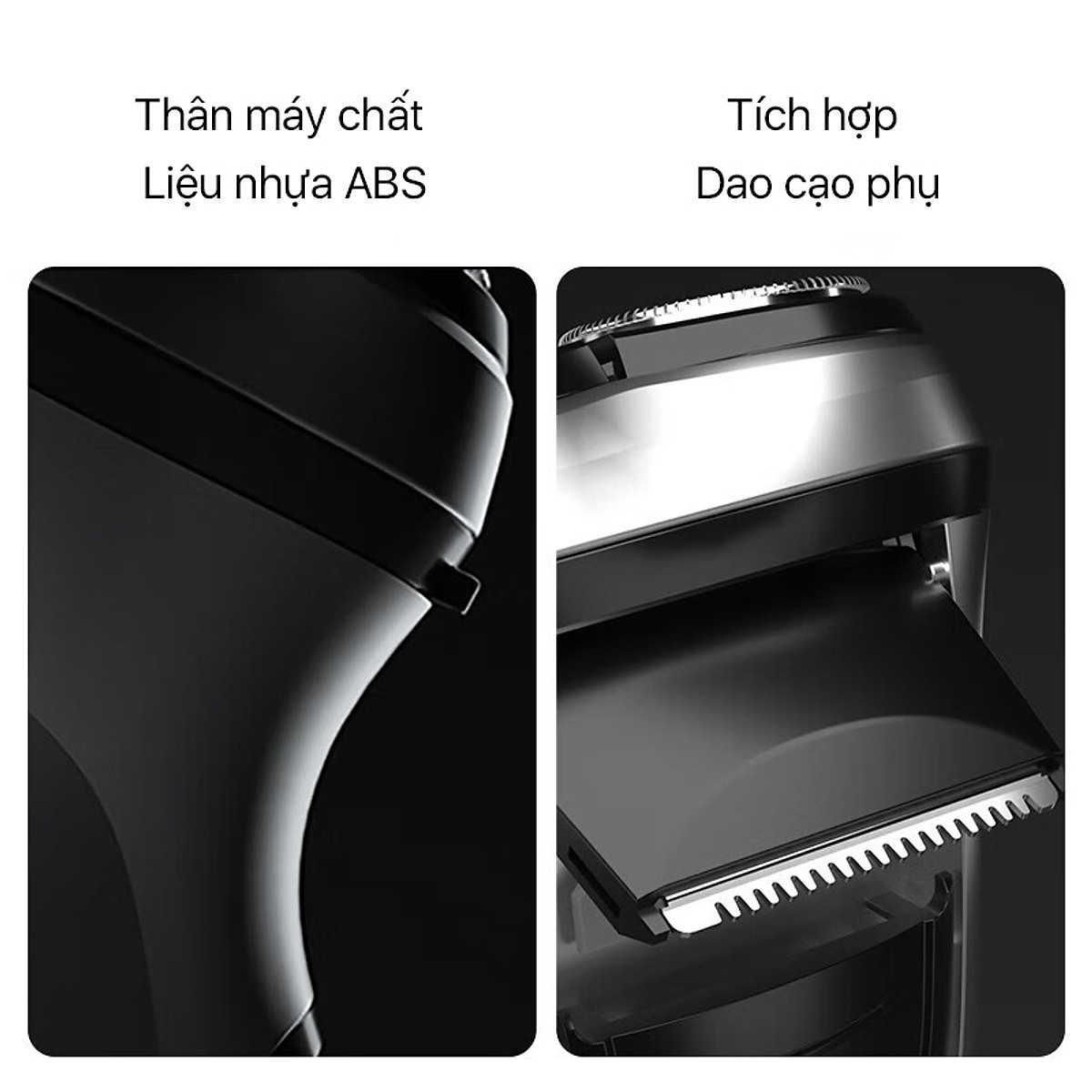 Máy Cạo Râu Enchen BlackStone đầu cắt nổi 3D Đầu Cạo Râu 3 Đầu Dao Cạo - Hàng chính hãng
