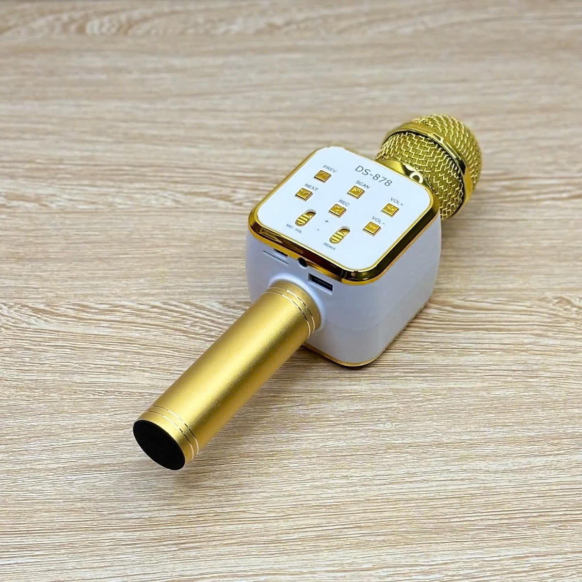 Micro Karaoke Bluetooth kèm loa kết nối điện thoại, máy tính bảng Hát Không Dây, Nghe Nhạc, Hỗ Trợ Kết Nối Thẻ Nhớ, USB Pin sạc - Hàng Chính Hãng