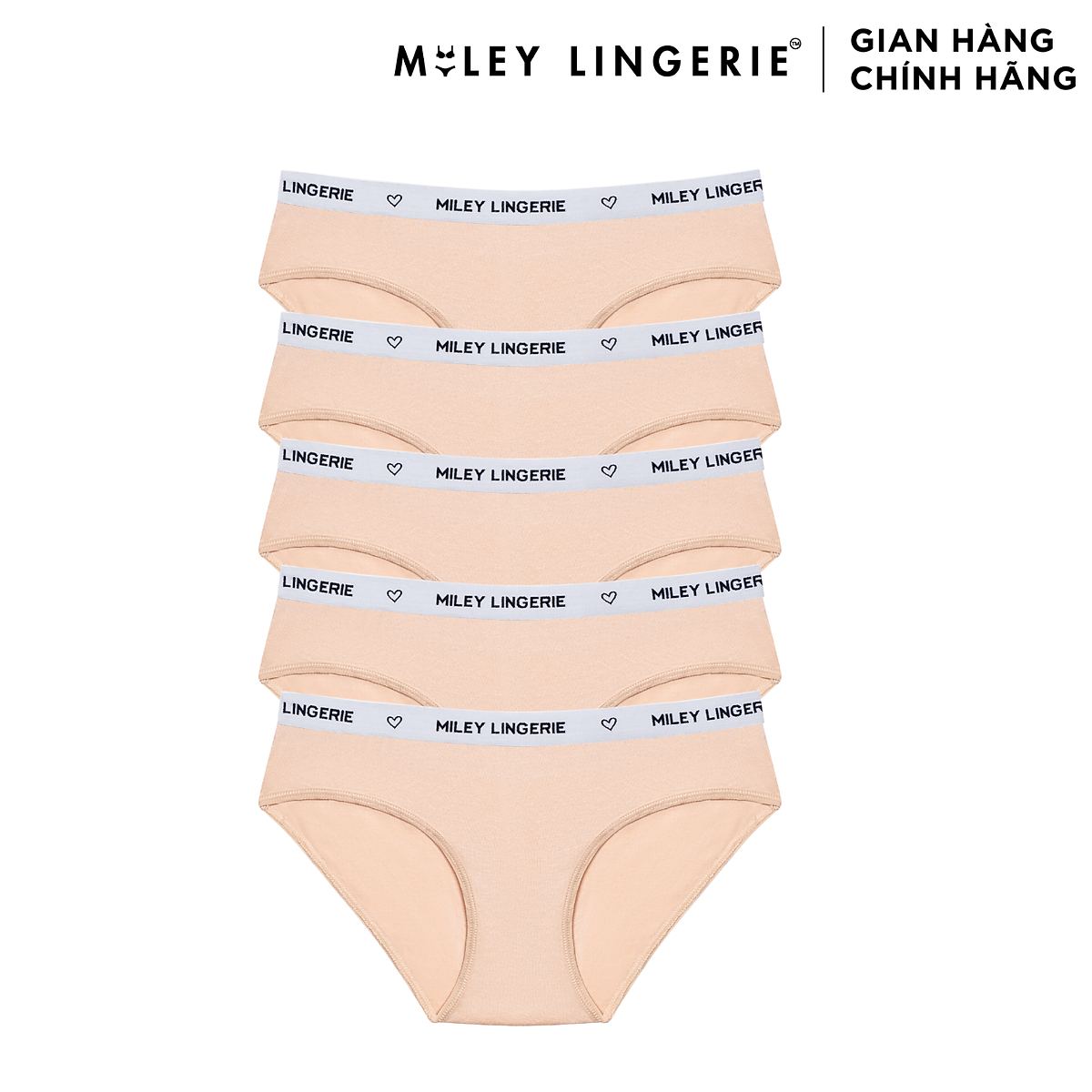 Combo 5 Quần Lót Nữ Cotton Lưng Miley Lingerie - FDS0904