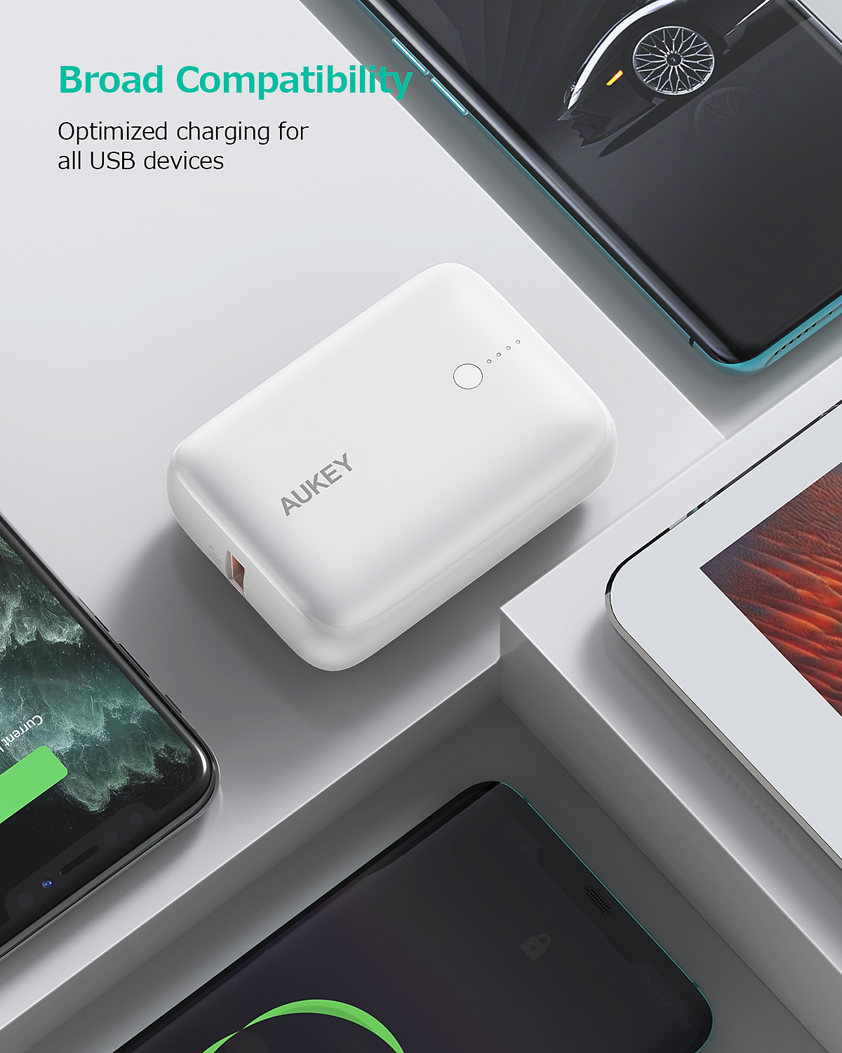 Pin sạc dự phòng Aukey PB-N83S 20W PD 10.000mAh, hàng chính hãng