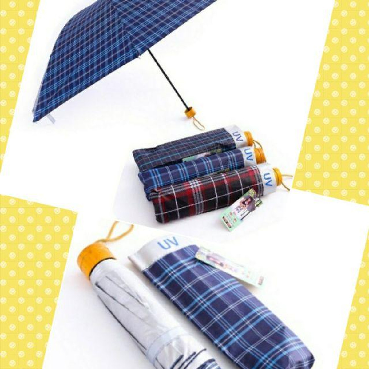 Mua Ô dù che mưa nắng, gấp 3 kẻ carrô thời trang tại shopbeebee8084 Mua Ô Dù Che Mưa Nắng, Gấp 3 Kẻ Carrô Thời Trang Tại Shopbeebee8084