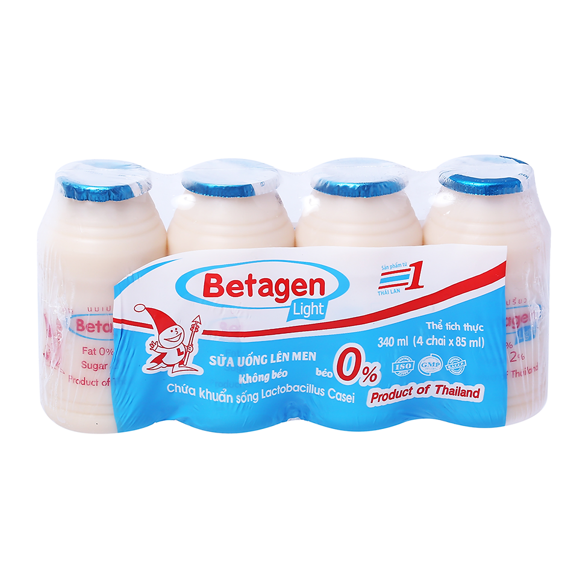 Sữa Chua Uống Men Sống Betagen Light 4*85ML - Sữa chua, phô mai
