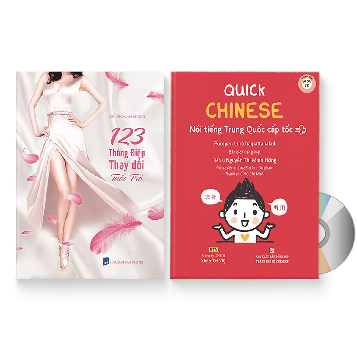 Combo 2 sách: Quick Chinese – Nói tiếng Trung Quốc cấp tốc (Trung – Pinyin – Việt) (Có Audio, CD nghe) + 123 Thông Điệp Thay Đổi Tuổi Trẻ (Trung giản thể – Pinyin – Việt – Trung phồn thể) (Có Audio nghe) + DVD quà tặng