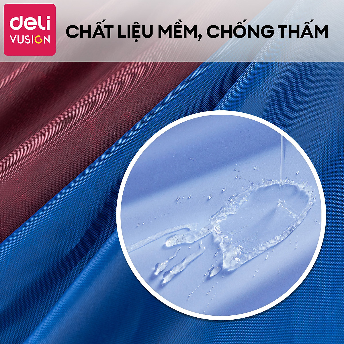 Áo Mưa Trong Suốt Đi Xe Máy DELI Có Kính Chắn Mưa 2 Lớp - Có Tai Gương, Chất Liệu Vải Siêu Bền