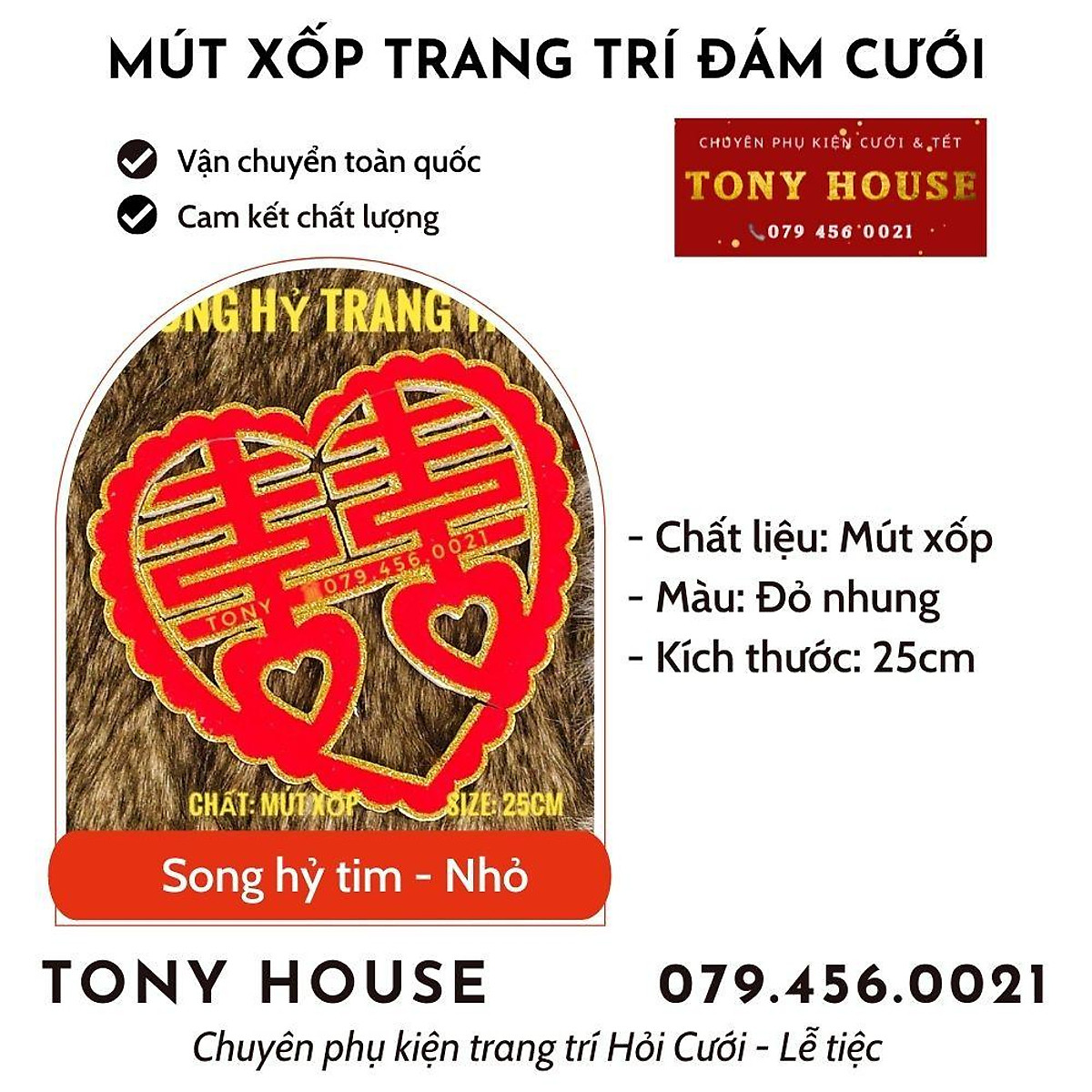 Mua Chữ song hỷ mút xốp trang trí đám cưới - TONY HOUSE | Tiki Mua Chữ song hỷ mút xốp trang trí đám cưới - TONY HOUSE | Tiki