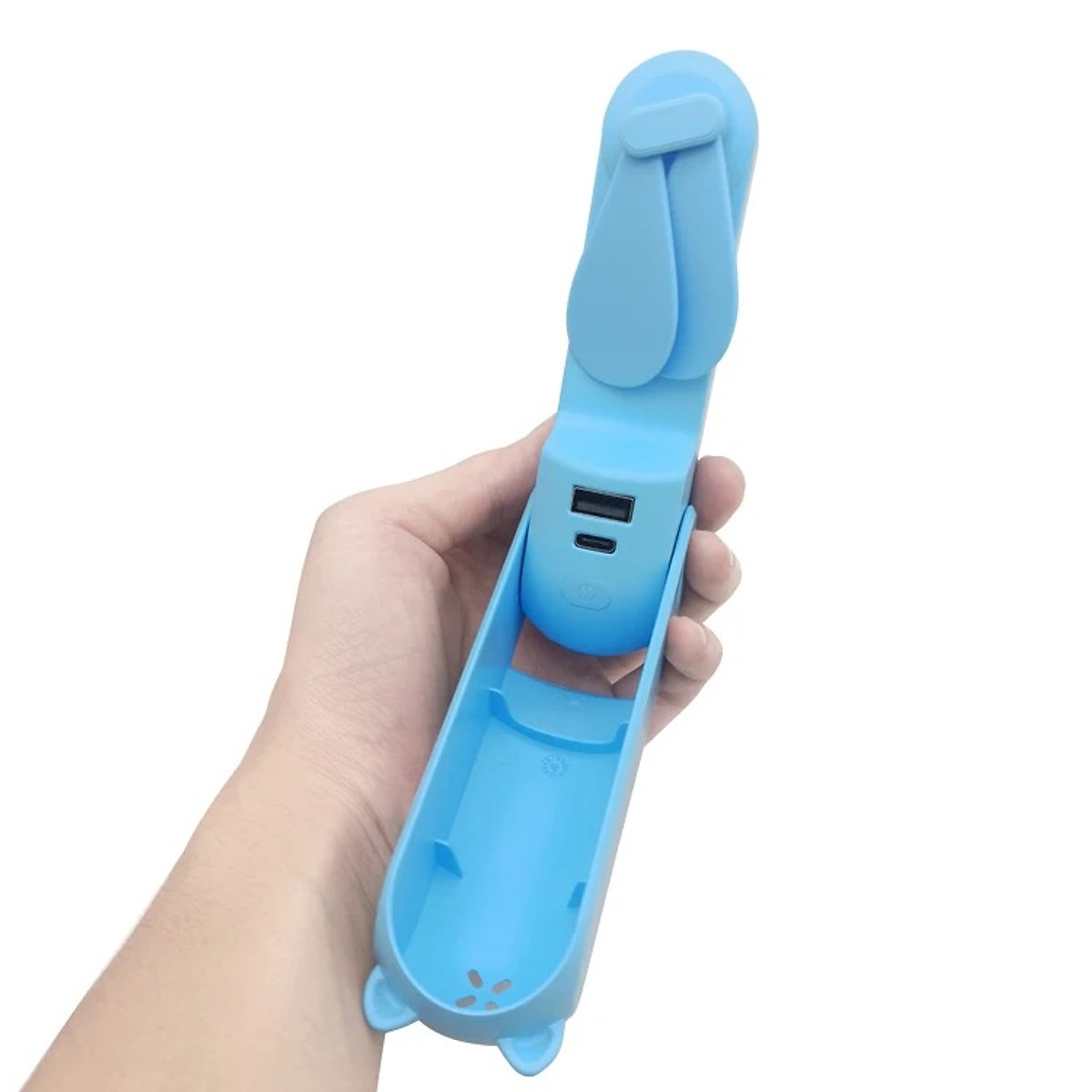 Quạt cầm tay mini TEKKIN TI-215 kiêm sạc dự phòng đèn pin 4800mAh/2000mAh 3 IN 1- Hàng chính hãng / Hàng nhập khẩu