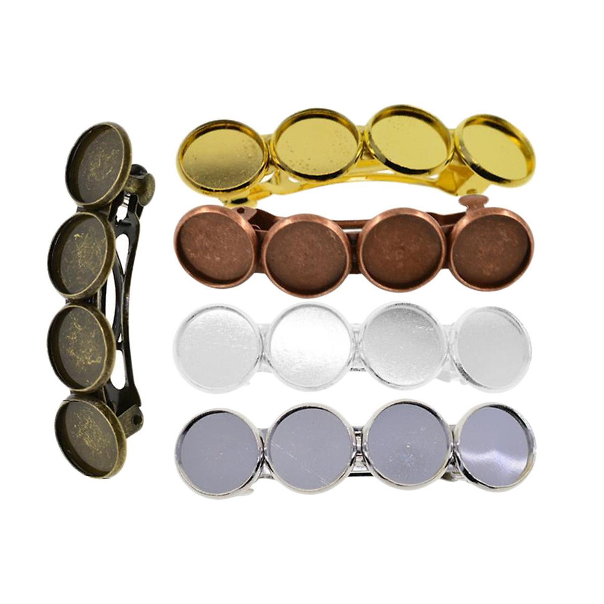 Mua 5 Pieces Metal Hair Clips Hair Barrettes with Blank Round Tray Base 12mm tại Wonder home Mua 5 Pieces Metal Hair Clips Hair Barrettes with Blank Round Tray Base 12mm tại Wonder home