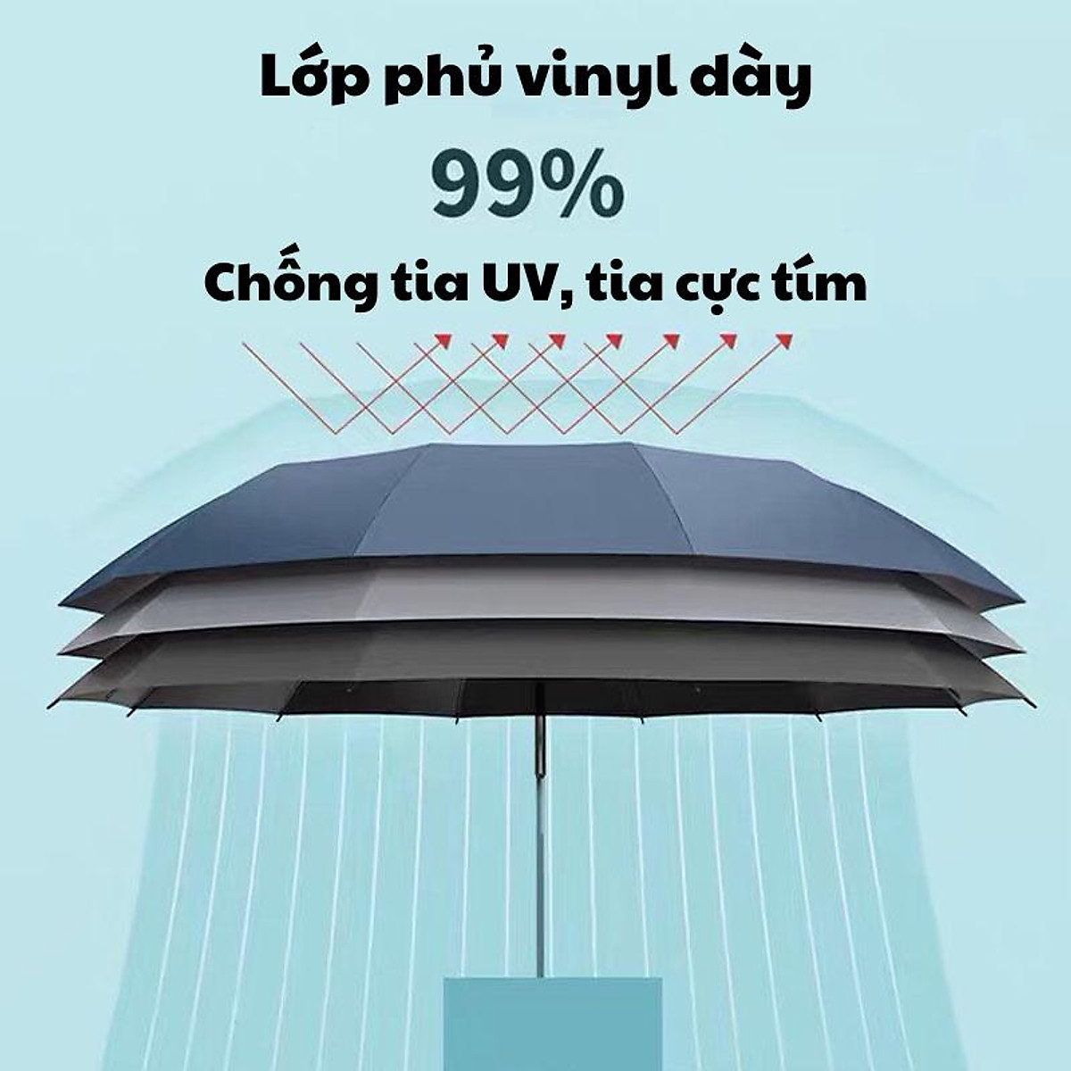 Ô gấp gọn phủ lớp chống tia UV, dù che nắng, che mưa ngoài trời cầm Ô Gấp Gọn Phủ Lớp Chống Tia Uv, Dù Che Nắng, Che Mưa Ngoài Trời Cầm
