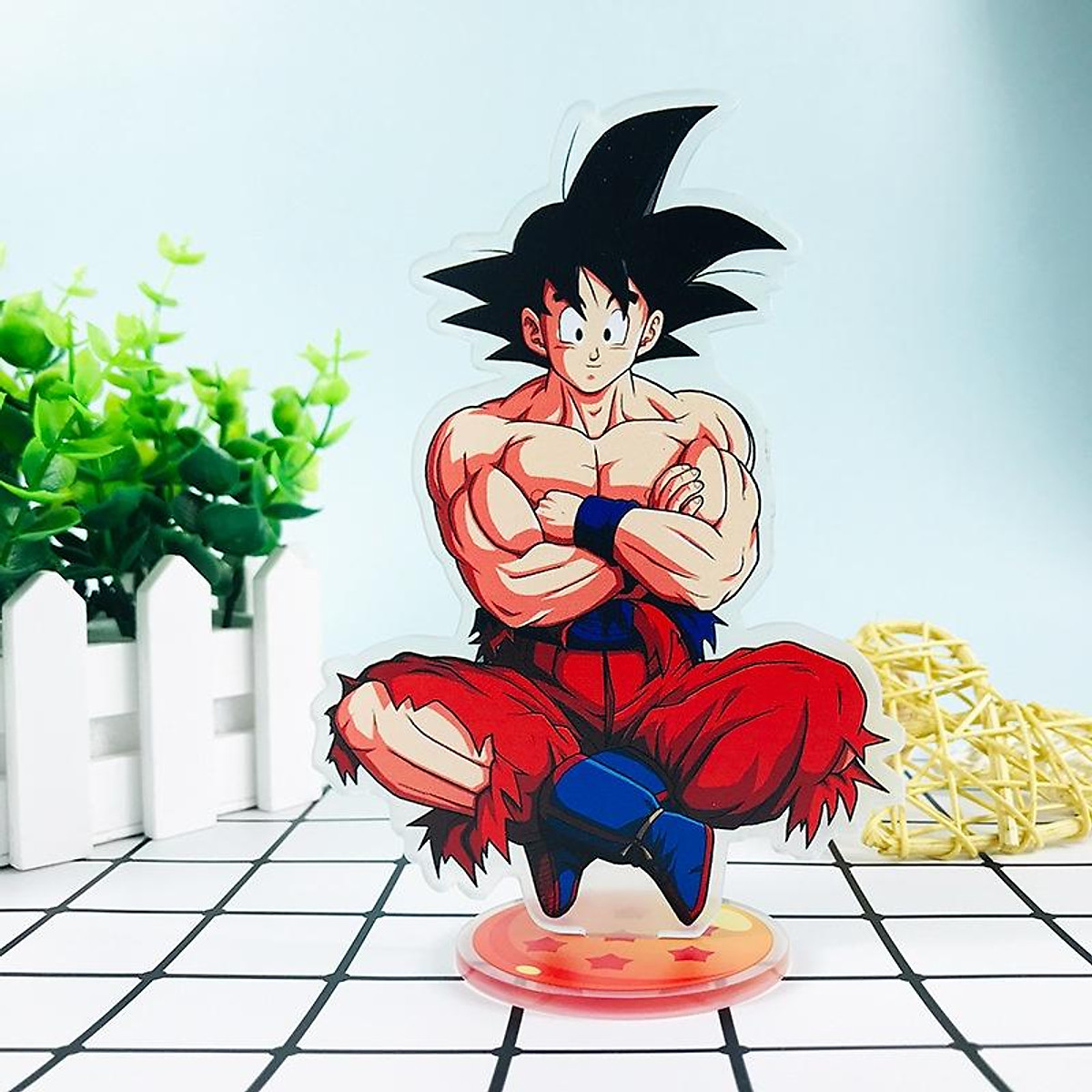 Đĩa giá đỡ bằng acrylic hình nhân vật son goku vegeta trong phim ...