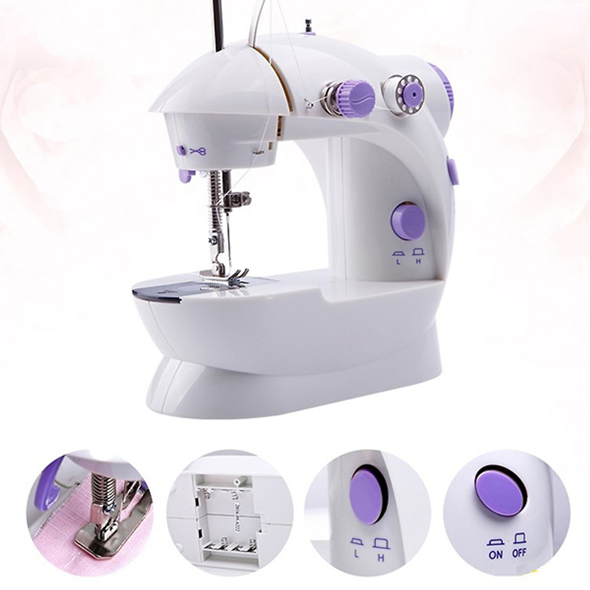 Máy may mini gia đình để bàn nhỏ gọn siêu tiện lợi - Hàng nhập khẩu