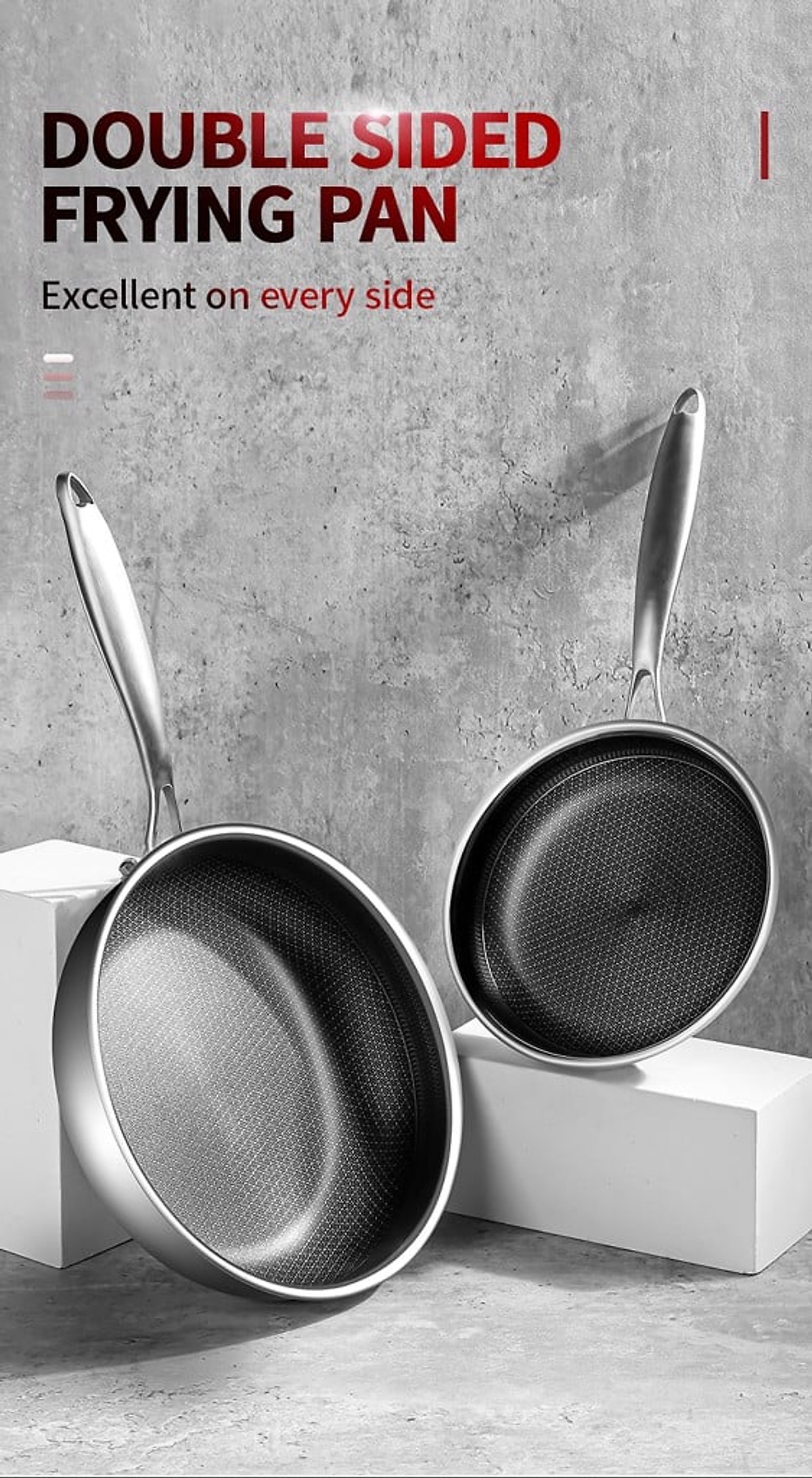 Chảo Chống Dính Black Cube Mishio MK252 30cm - Hàng chính hãng