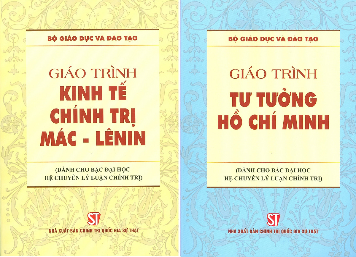 Combo 2 cuốn Giáo Trình Kinh Tế Chính Trị Mác – Lênin + Giáo Trình Tư Tưởng Hồ Chí Minh (Dành Cho Bậc Đại Học HỆ CHUYÊN Lý Luận Chính Trị)