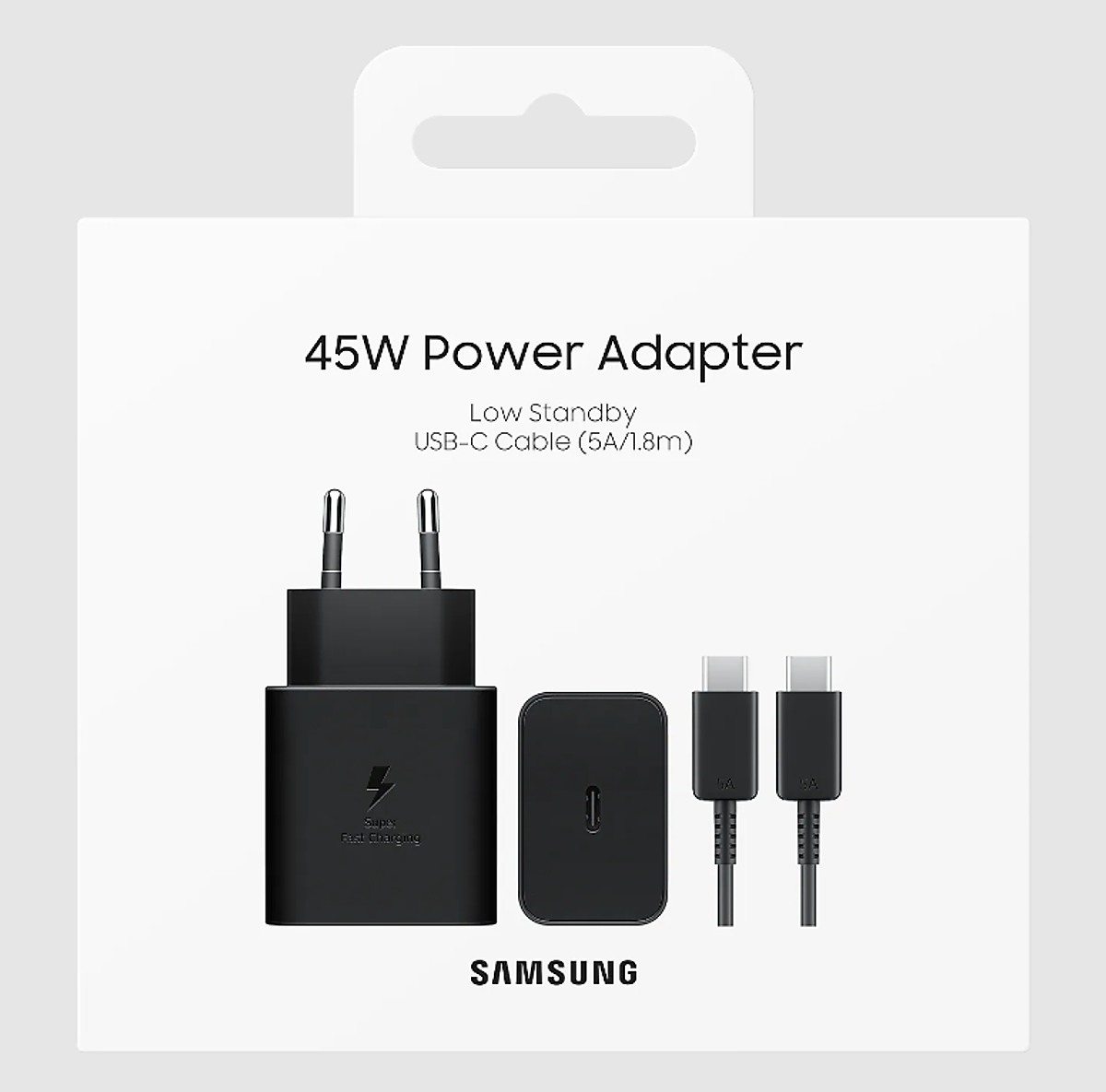 Bộ sạc Samsung 45W cổng type C + Cáp type C (EP-T4511)
