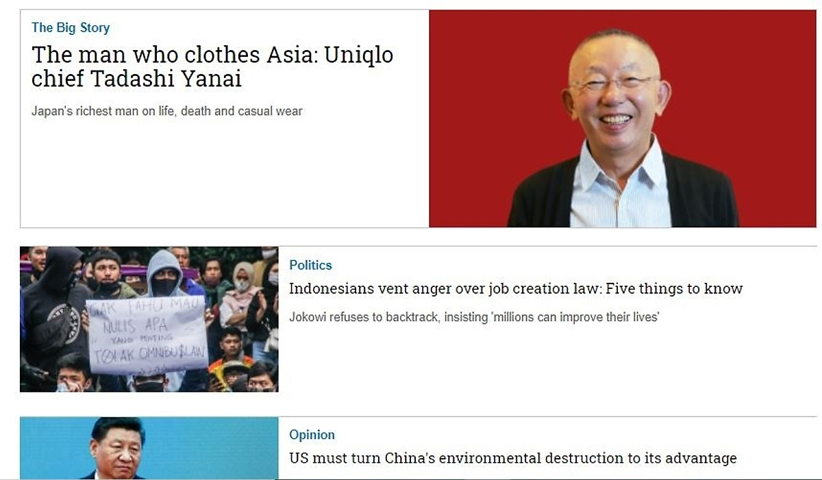 Nikkei Asian Review: Nikkei Asia - THE MAN WHO CLOTHES ASIA - 41.20, tạp chí kinh tế nước ngoài, nhập khẩu từ Singapore