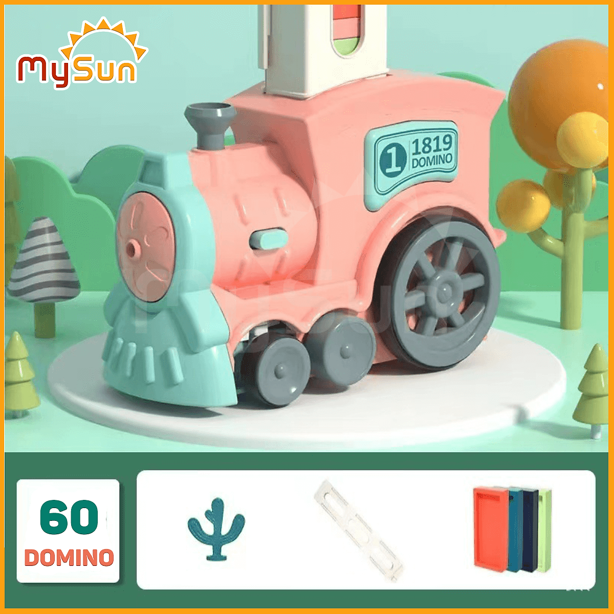Xe lửa tàu hỏa DOMINO đồ chơi xếp hình cho bé thông minh bằng nhựa ...