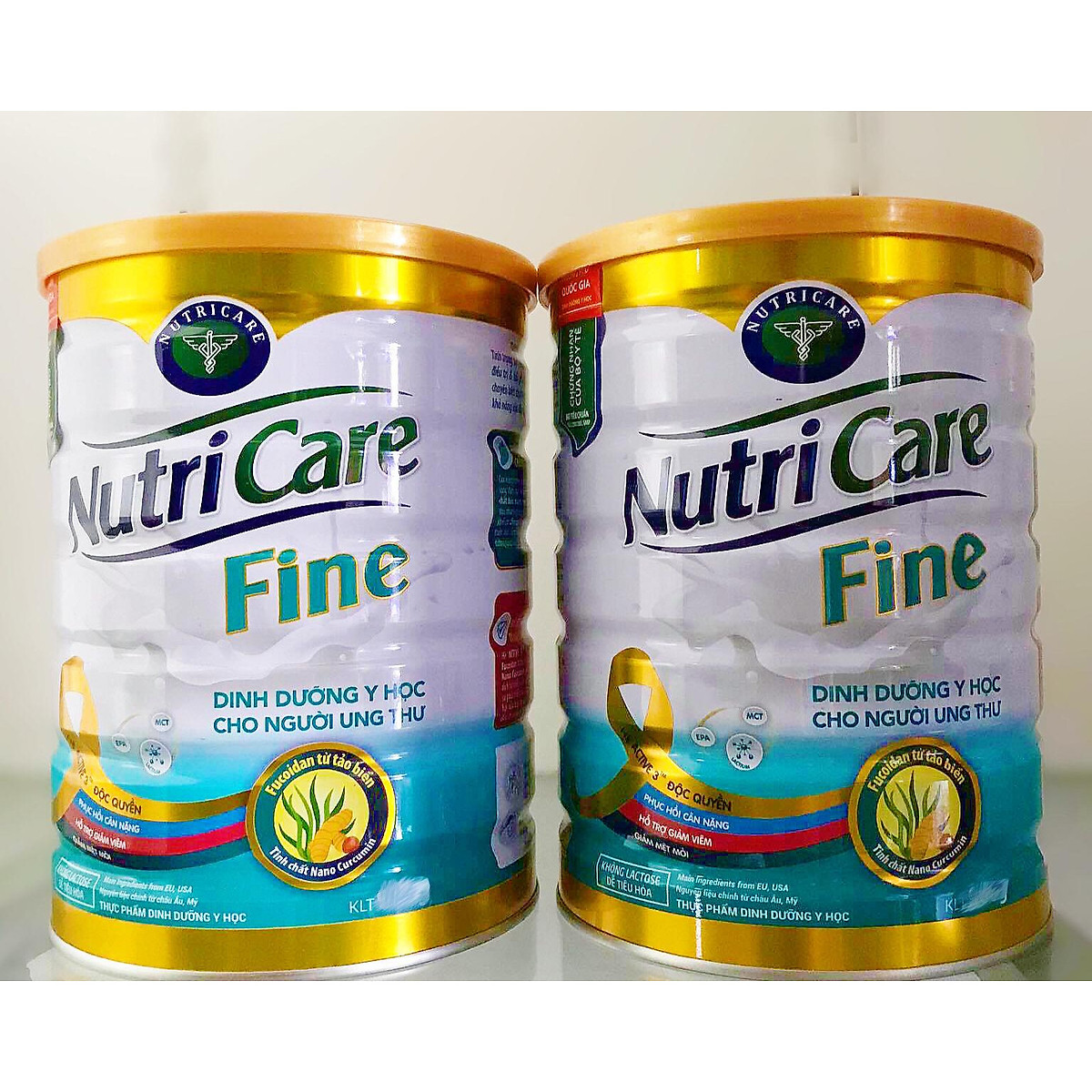 Bộ 2 lon sữa NutriCare Fine 900g - Dinh dưỡng y học cho người ung thư