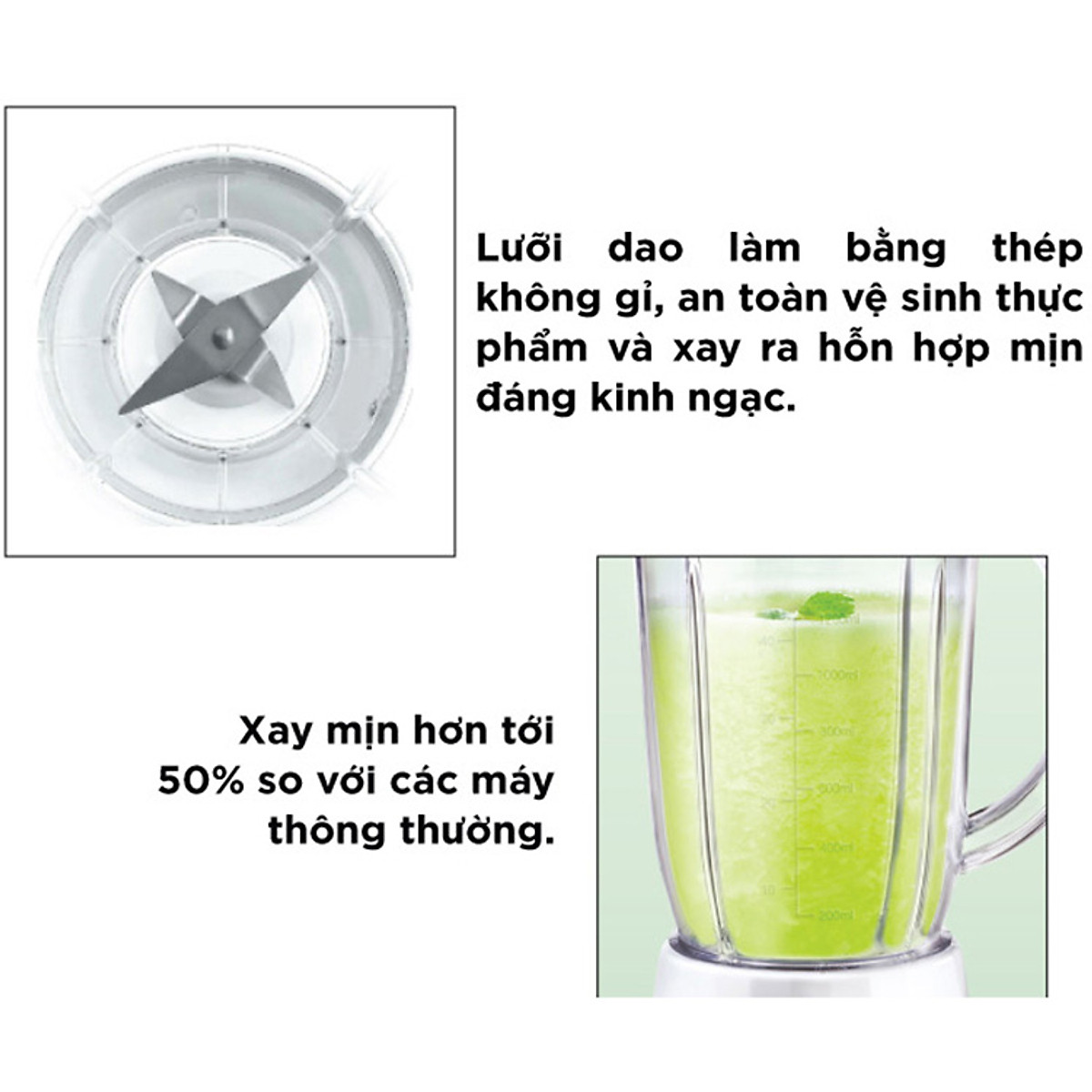 Máy Xay Sinh Tố Lock&Lock EJM462 (350W - 1.2 Lít) - Hàng Chính Hãng