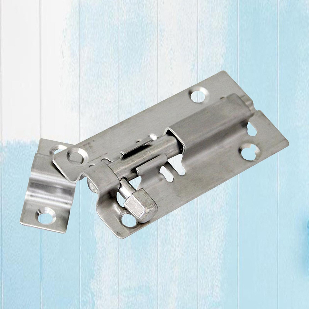 Door Security Slide Latch Lock, Barrel Bolt with Solid Heavy Duty Steel to Keep You Safe and