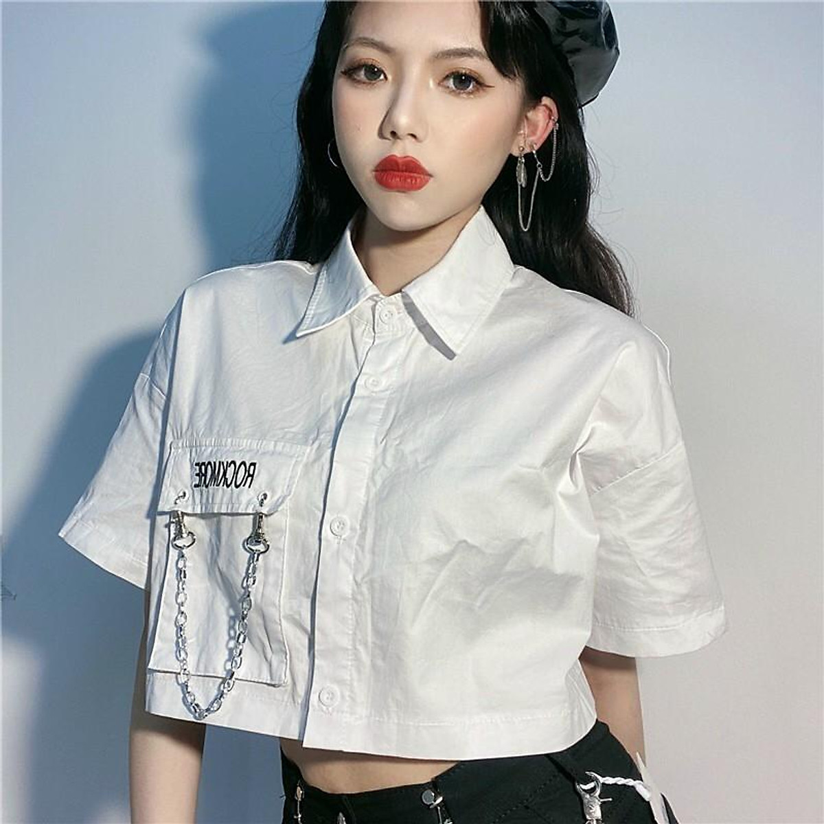 Top với hơn 76 về áo sơ mi croptop tay ngắn mới nhất