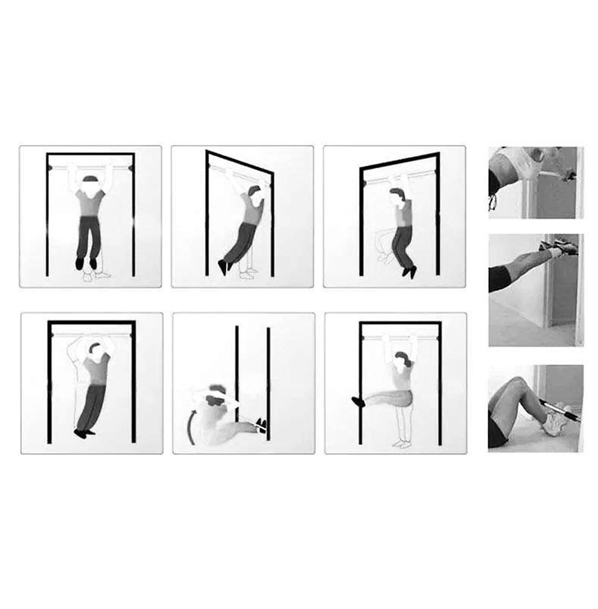 Xà Đơn Gắn Tường Điều Chỉnh Kích Thước MacBuy (80 - 130 cm)