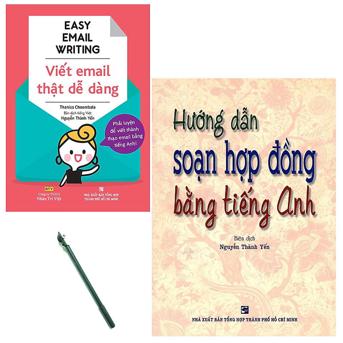 Combo Easy Email Writing - Viết Email Thật Dễ Dàng và Hướng Dẫn Soạn Hợp Đồng Bằng Tiếng Anh( Tặng Kèm Sổ Tay Xương Rồng)