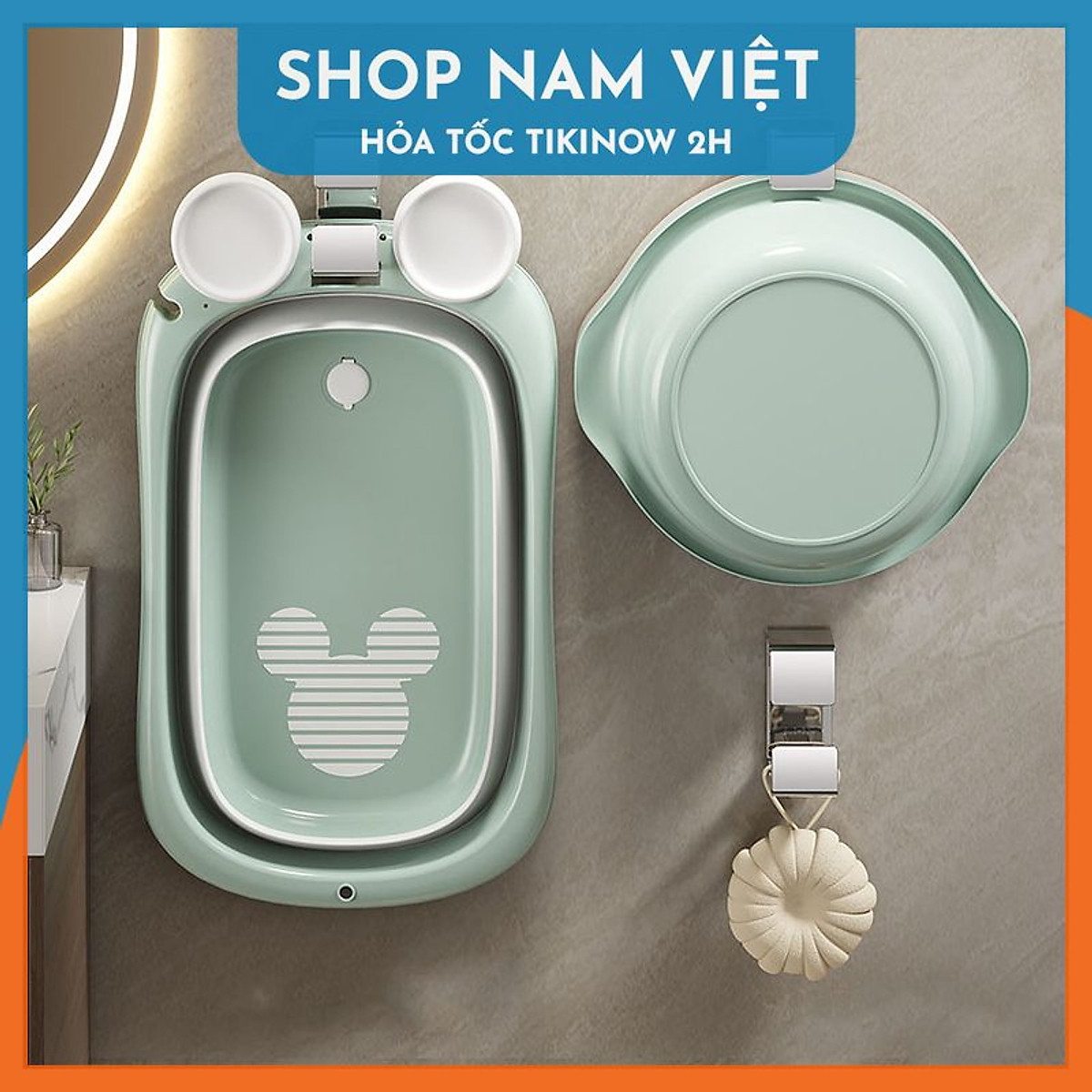 Móc Treo Thau Kiểu Vuông Dán Tường Chắc Chắn
