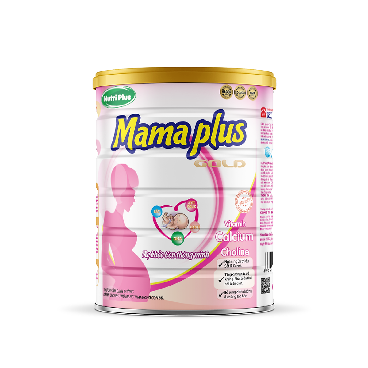 Sữa Bột MAMA PLUS Dành Cho Phụ Nữ Mang Thai Và Cho Con Bú (900g)_Nutriplus_NMM56