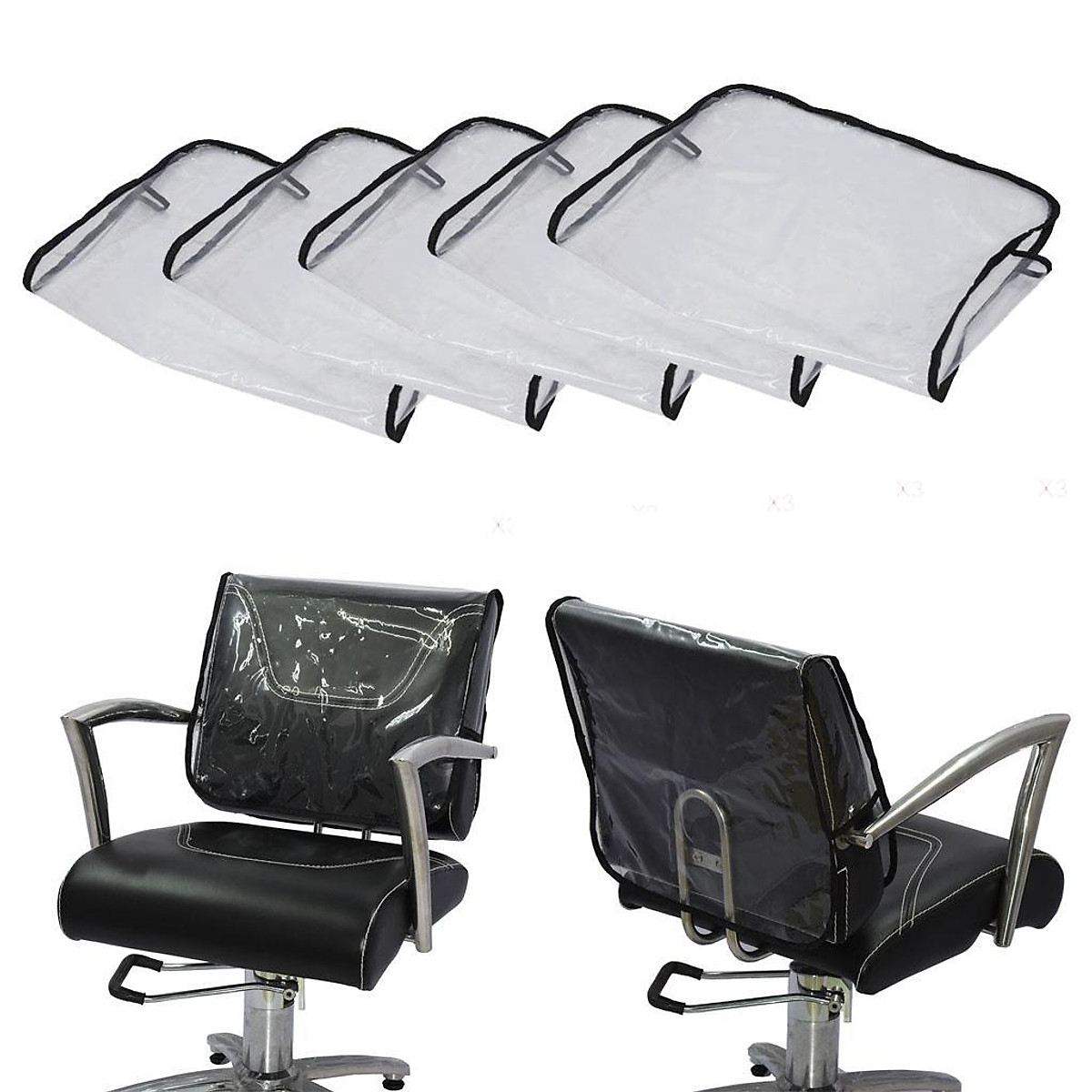 Mua 5x Hairdressing Barber Chair Back Covers Salon Beauty Cover Clear tại  Magideal2