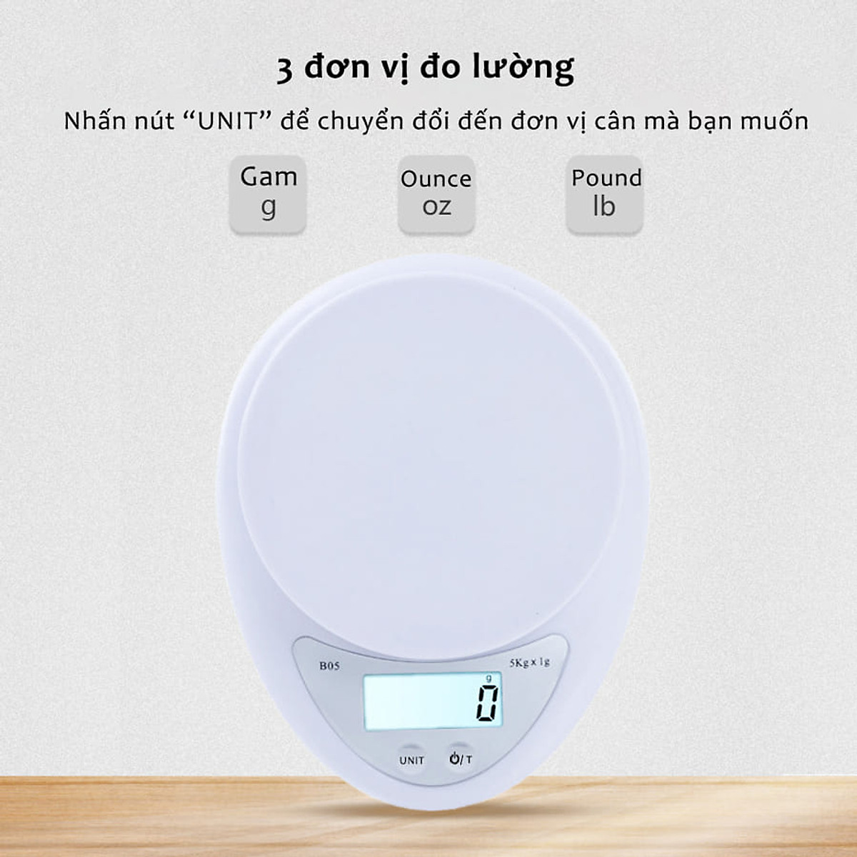 Cân Tiểu Ly Điện Tử Mini Nhà Bếp Cân Thực Phẩm Loại 5Kg Tiện Lợi Cân Tiểu Ly Điện Tử Nhà Bếp Mini Làm Bánh Đồ Ăn Nguyên Liệu Chính Xác Cao Tặng Kèm Pin