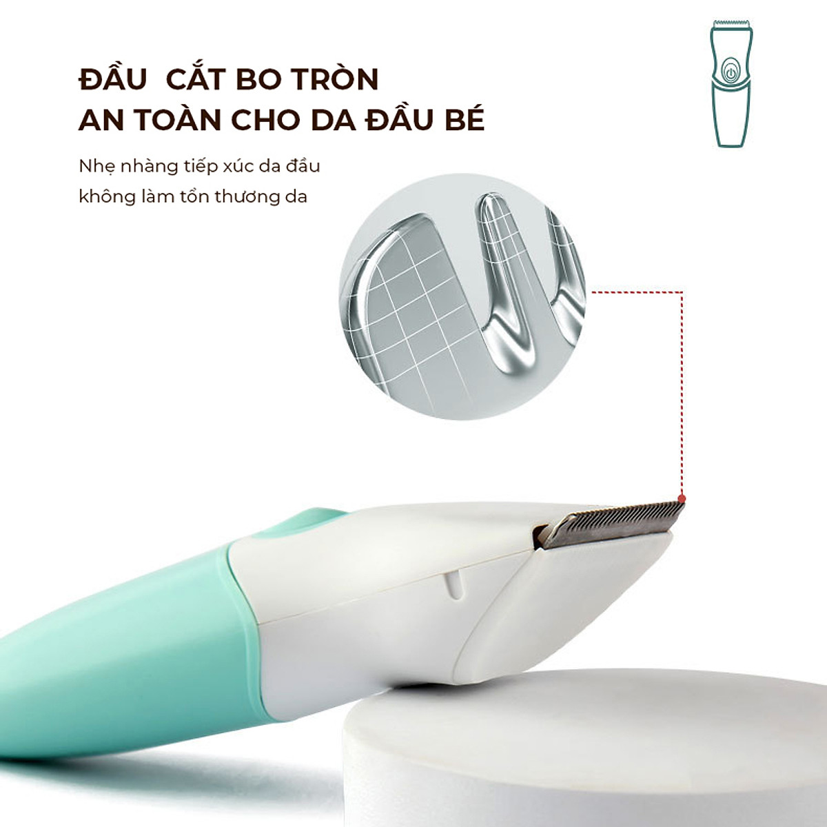 Tông đơ cắt tóc trẻ em chuyên nghiệp chấn viền tốt máy tăng đơ điện sạc pin có dây rời kèm 9 phụ kiện 3 lược chắn viền máy cắt tóc chống nước