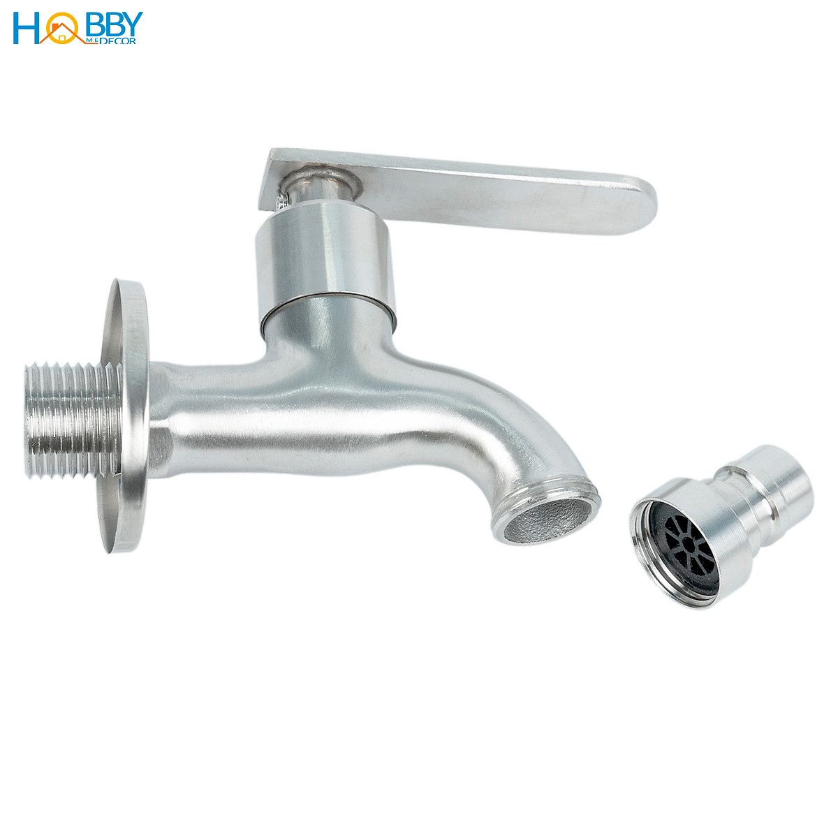 Vòi xả hồ cấp nước máy giặt xả rửa sàn inox 304 Hobby home decor VIN2