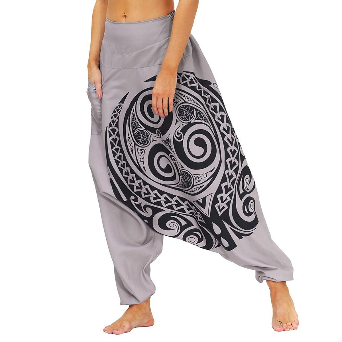 Thunder Grey Harem / Pyjama bottoms organic cotton. Ethical nightwear. —  Noctu
