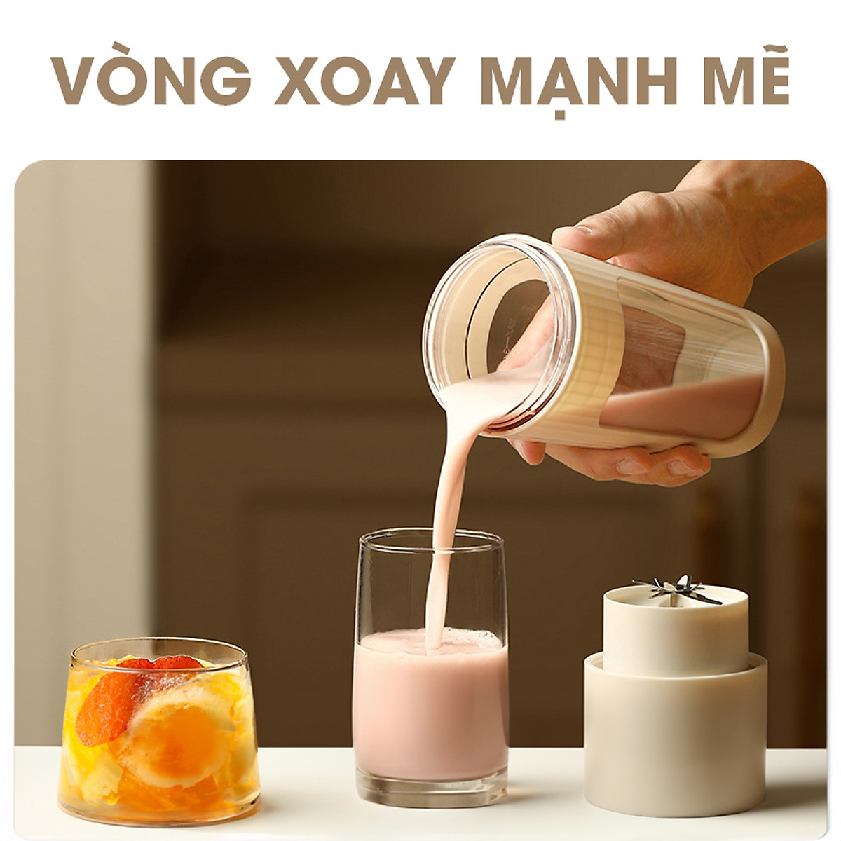 Máy xay sinh tố cầm tay Nineshield NS025 - Hàng chính hãng