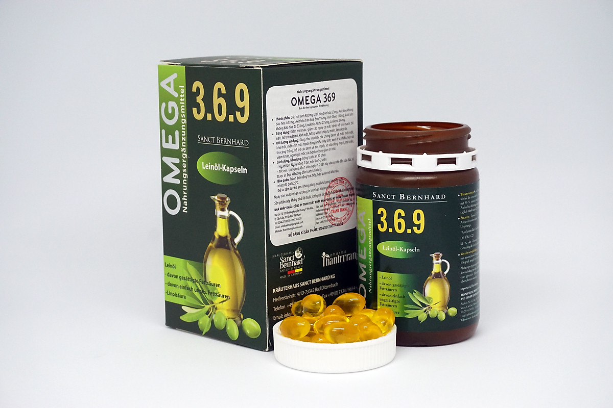 Mua Omega 369 Sanct Bernhard hỗ trợ giảm mỡ máu, bổ tim, bổ mắt, cải thiện  trí nhớ, làm đẹp da - Hộp 90 viên tại Dr Tâm Pharmacy | Tiki