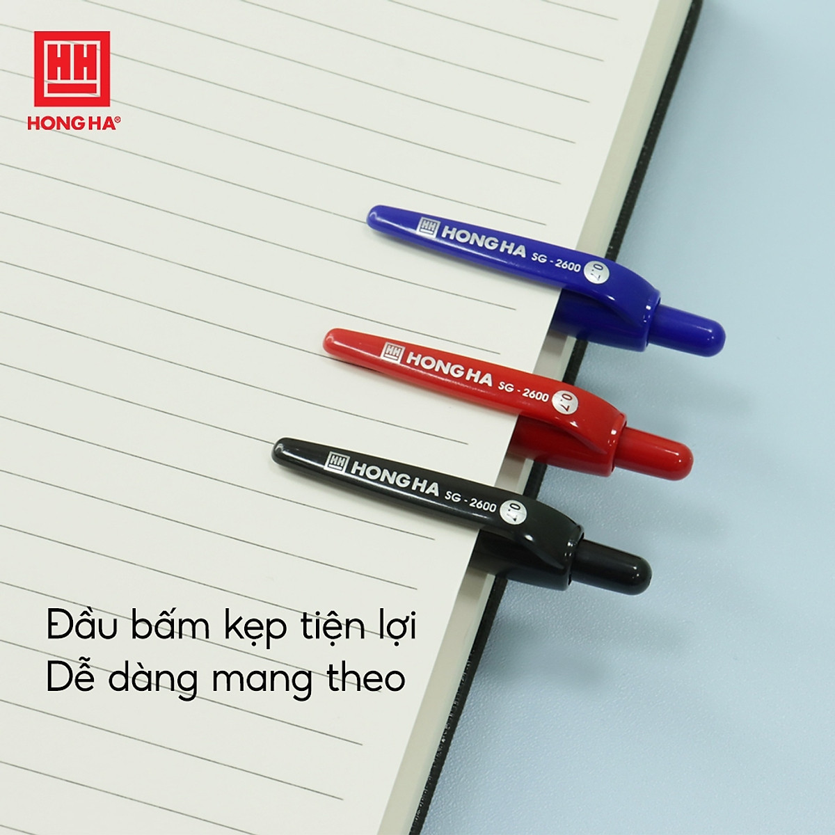 Bút Semi Gel 0.7mm Hồng Hà (2600)